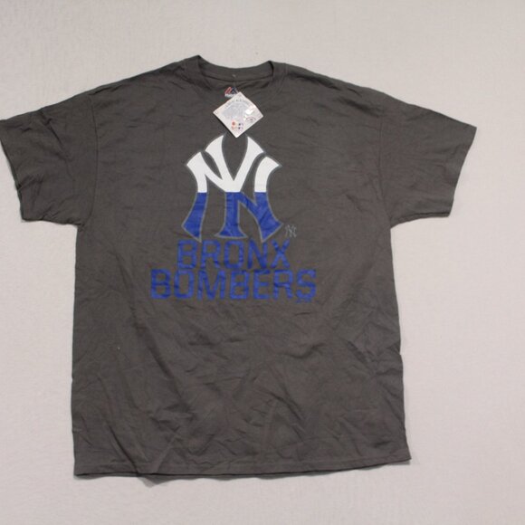 Majestic Gray Men New York Yankees Bronx Bombers Size XL - Picture 1 of 9
